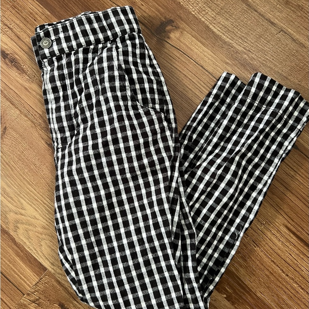 Black and White Checkered Pants